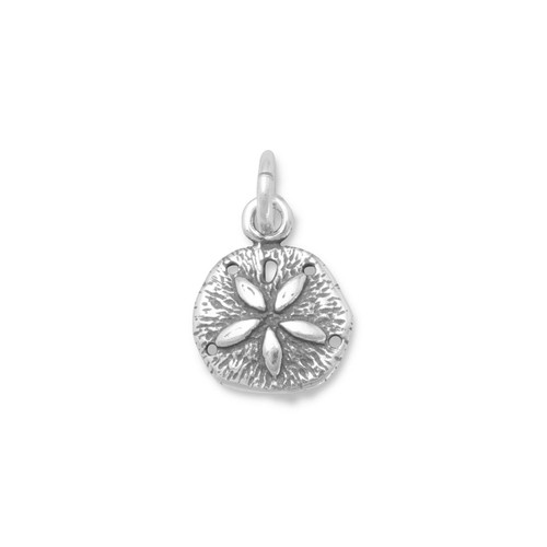 Image of Small Sand Dollar Charm 925 Sterling Silver