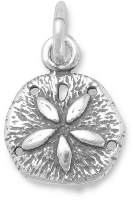 Image of Small Sand Dollar Charm 925 Sterling Silver