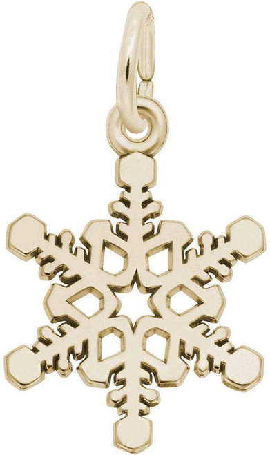 Image of Small Snowflake Charm (Choose Metal) by Rembrandt