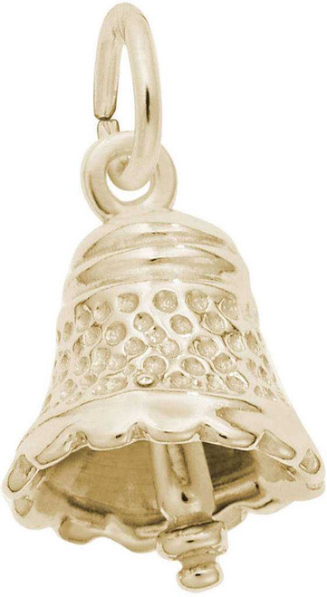 Image of Small Speckled Bell Charm (Choose Metal) by Rembrandt