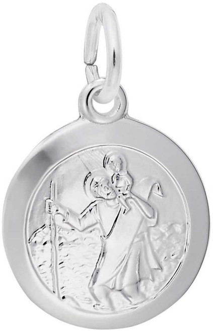 Image of Small St. Christopher Charm (Choose Metal) by Rembrandt
