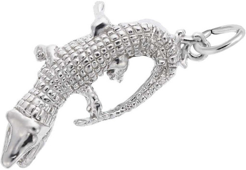 Image of Snapping Alligator Charm (Choose Metal) by Rembrandt