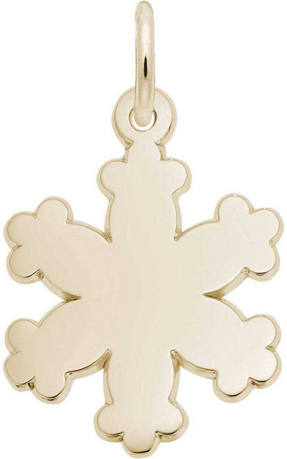 Image of Snowflake Shape Charm (Choose Metal) by Rembrandt