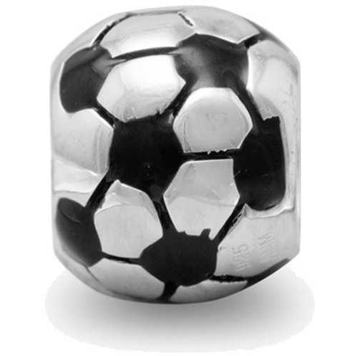 Image of Soccer Ball Bead 925 Sterling Silver - LIMITED STOCK