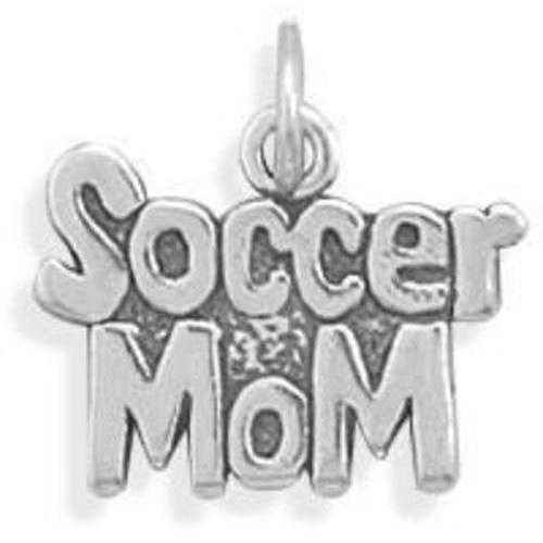 Image of Soccer Mom Charm 925 Sterling Silver