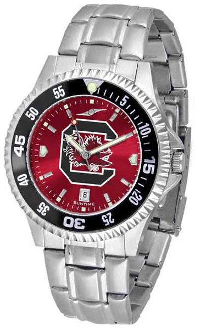 Image of South Carolina Gamecocks Competitor Steel AnoChrome Color Bezel Mens Watch