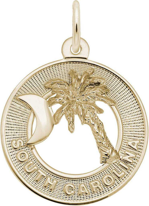 Image of South Carolina Palmetto Ring Charm (Choose Metal) by Rembrandt