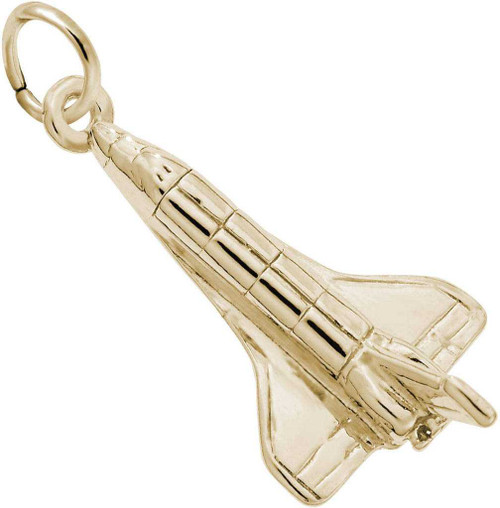 Image of Space Shuttle Charm (Choose Metal) by Rembrandt