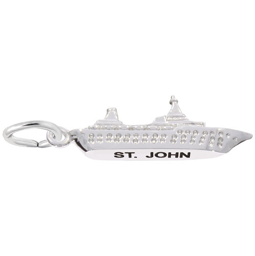 Image of St. John Cruise Ship Charm (Choose Metal) by Rembrandt