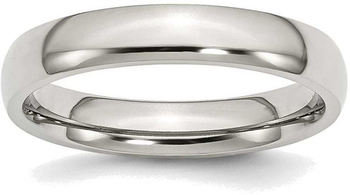 Image of Stainless Steel 4mm Polished Band Ring