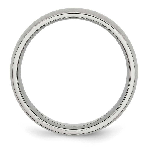 Image of Stainless Steel 8mm Brushed Band Ring