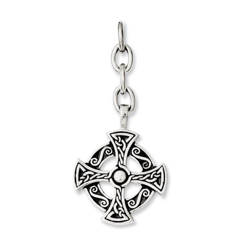 Stainless Steel Celtic Cross Interchangeable Pendant SRCH230
