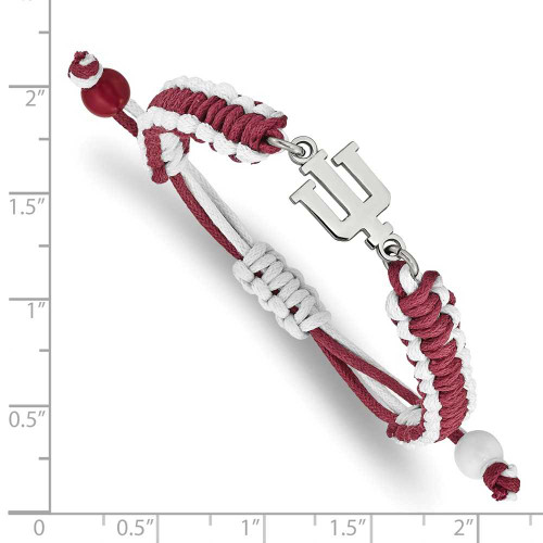 Image of Stainless Steel LogoArt Indiana University Color Bracelet