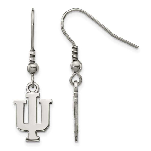 Image of Stainless Steel LogoArt Indiana University Dangle Earrings