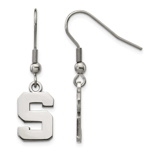Image of Stainless Steel LogoArt Michigan State University Dangle Earrings