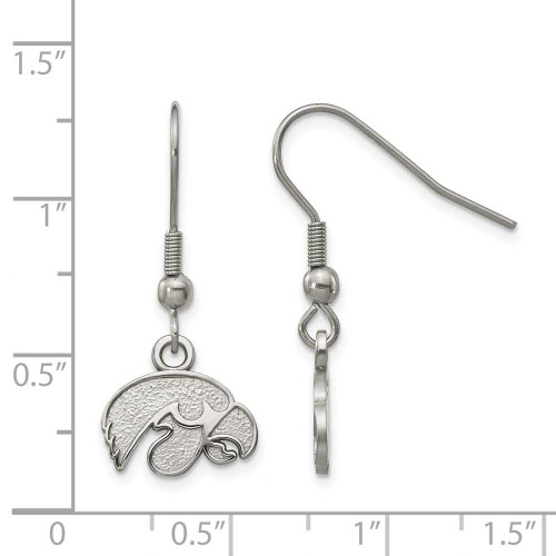 Image of Stainless Steel LogoArt University Iowa Dangle Earrings