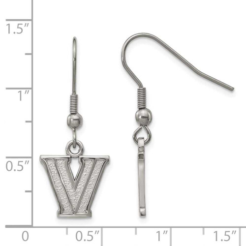 Image of Stainless Steel LogoArt Villanova University Dangle Earrings