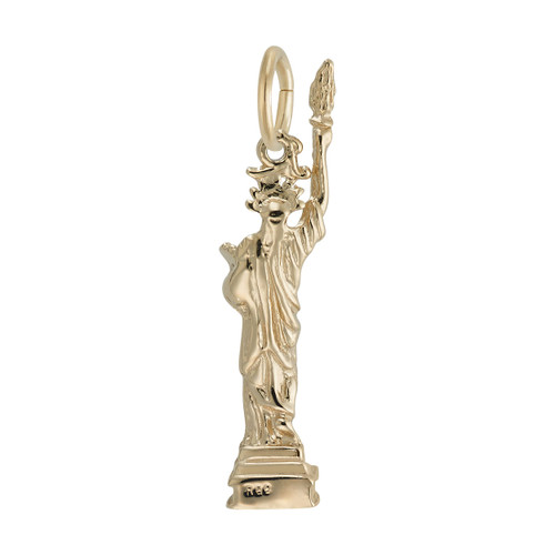 Statue of Liberty Charm - 0877-Gold-Back