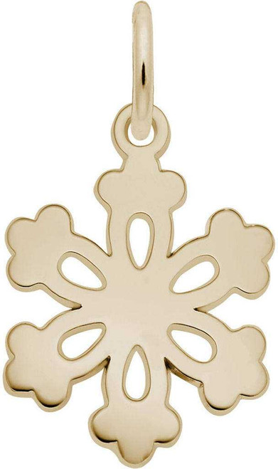 Image of Stellar Plate Snowflake Charm (Choose Metal) by Rembrandt