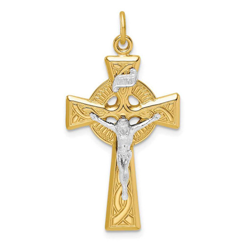 Image of Sterling Silver & Gold Tone Crucifix Charm