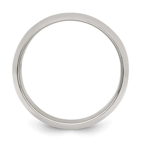 Image of Sterling Silver 10mm Half Round Band Ring