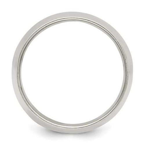 Image of Sterling Silver 12mm Half Round Band Ring