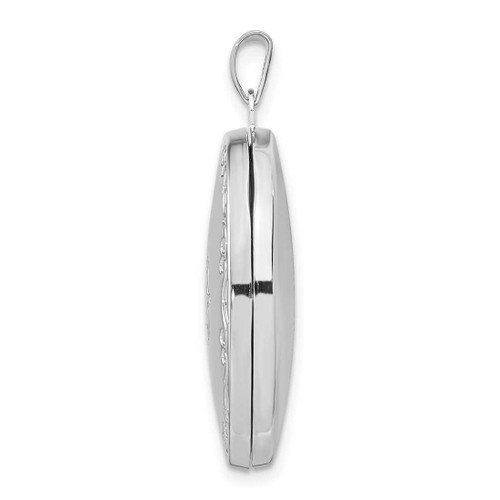 Image of Sterling Silver 29mm Oval Locket Pendant