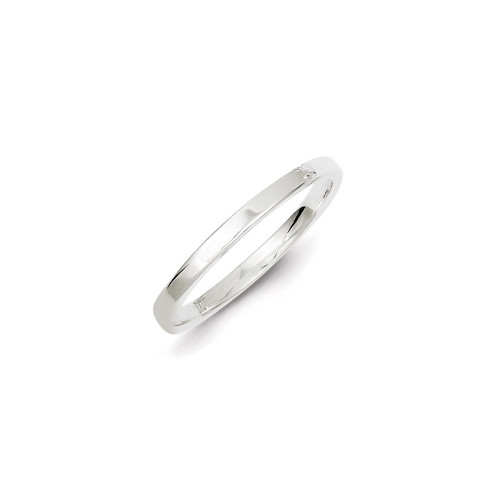 Image of Sterling Silver 2mm Flat Band Ring