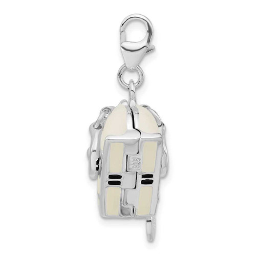 Image of Sterling Silver 3-D Enameled Purse w/ Lobster Clasp Charm