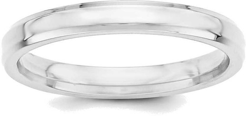 Image of Sterling Silver 3mm Bevel Edge Band Ring