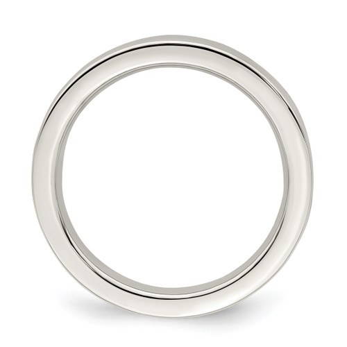 Image of Sterling Silver 3mm Comfort Fit Flat Band Ring