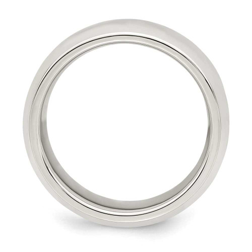 Image of Sterling Silver 7mm Bevel Edge Band Ring