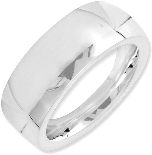 Sterling Silver 7mm Comfort Fit.5 Band Ring