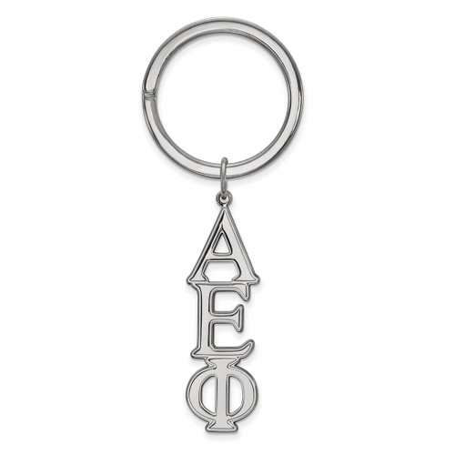 Sterling Silver Alpha Epsilon Phi Key Chain by LogoArt