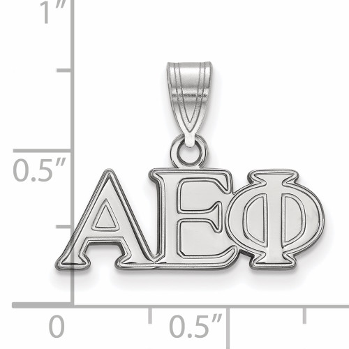 Sterling Silver Alpha Epsilon Phi Medium Pendant by LogoArt (SS003AEP)