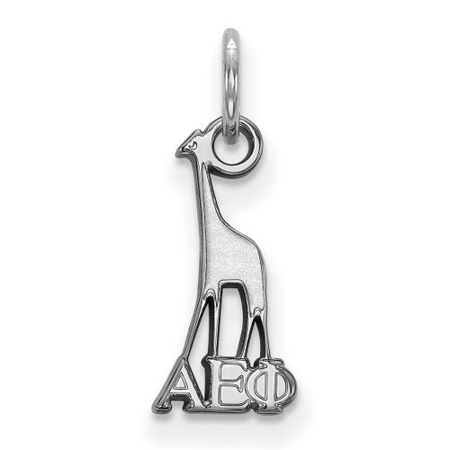 Sterling Silver Alpha Epsilon Phi X-Small Pendant by LogoArt (SS034AEP)