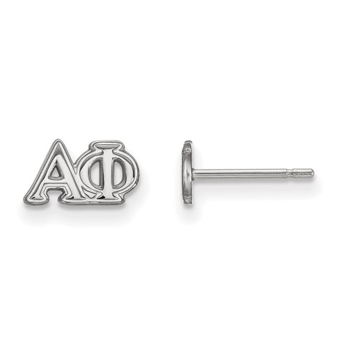 Sterling Silver Alpha Phi X-Small Post Earrings by LogoArt (SS005APH)