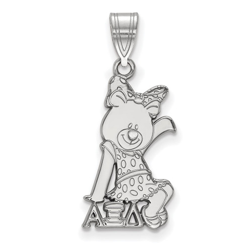 Sterling Silver Alpha Xi Delta Medium Pendant by LogoArt (SS036AXD)