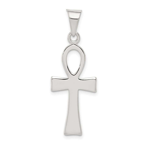 Image of Sterling Silver Ankh Cross Pendant QC1911