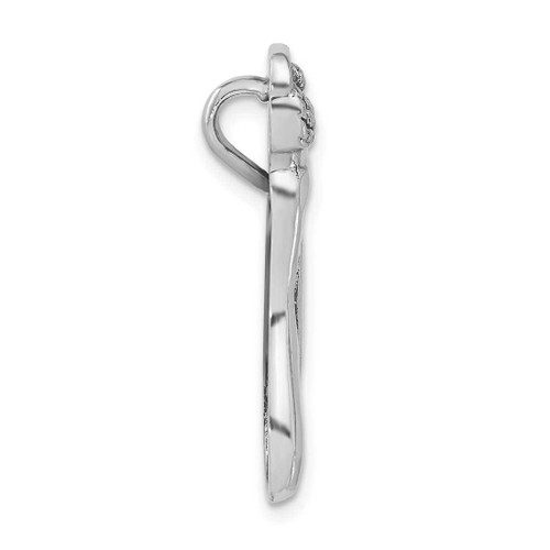 Image of Sterling Silver Antiqued Fancy Pendant With Abstract Heart Design