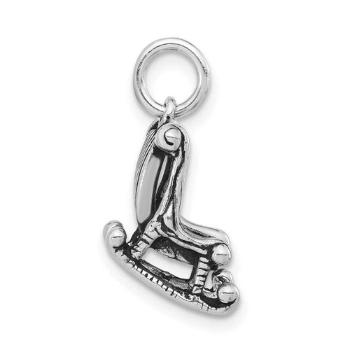 Image of Sterling Silver Antiqued Rocking Chair Charm