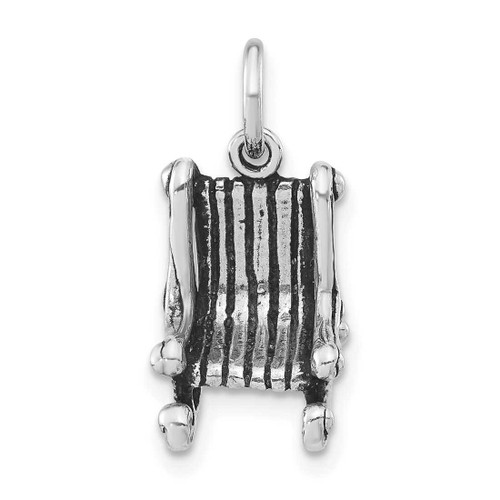 Image of Sterling Silver Antiqued Rocking Chair Charm