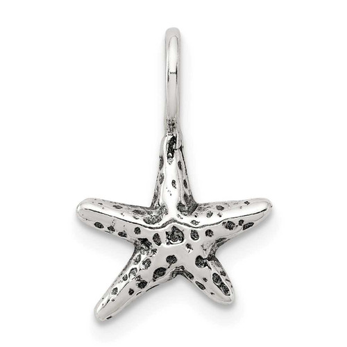 Image of Sterling Silver Antiqued Starfish Pendant