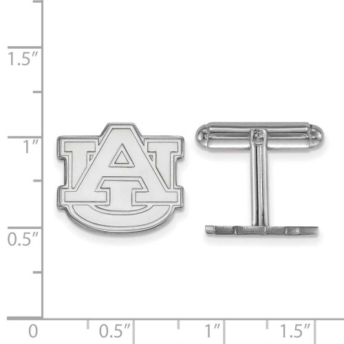 Image of Sterling Silver Auburn University Cuff Links by LogoArt