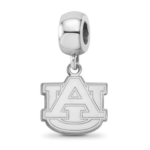 Sterling Silver Auburn University Small Dangle Bead by LogoArt
