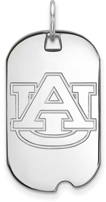 Image of Sterling Silver Auburn University Small Dog Tag by LogoArt