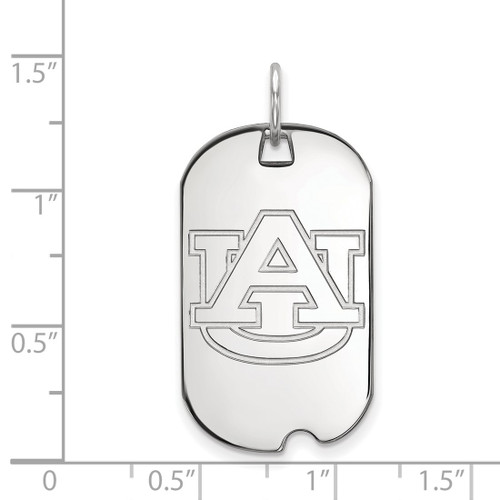 Sterling Silver Auburn University Small Dog Tag by LogoArt