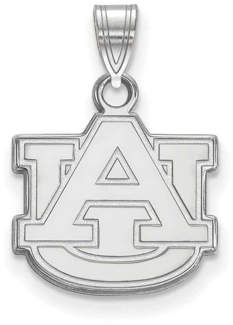 Image of Sterling Silver Auburn University Small Pendant by LogoArt (SS002AU)