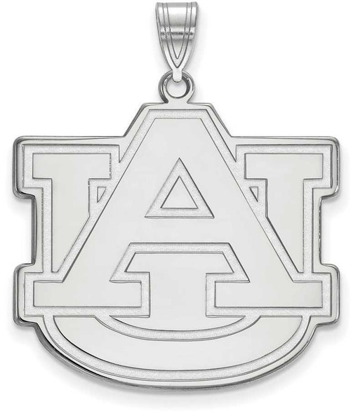 Image of Sterling Silver Auburn University XL Pendant by LogoArt