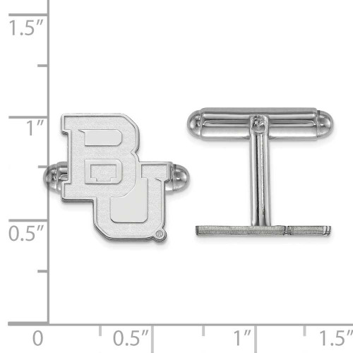 Image of Sterling Silver Baylor University Cuff Links by LogoArt